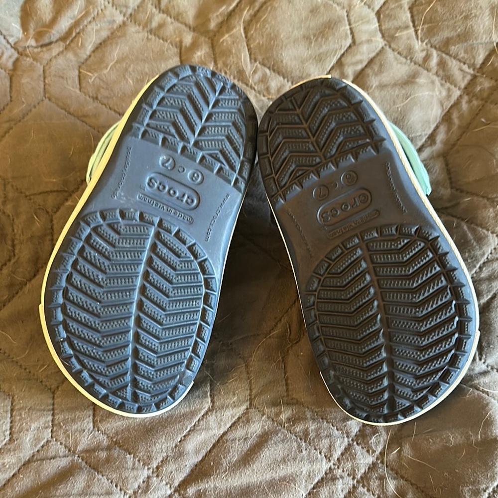 Kids Navy Blue Crocs - Picture 2 of 3
